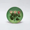 Roomytown Festival of Flowers Round Enamel Printed Tray- Trays|Stationery
