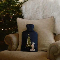 Sophie Allport Festive Foreat Knitted Statement Hot Water Bottle- Pillows & Throws