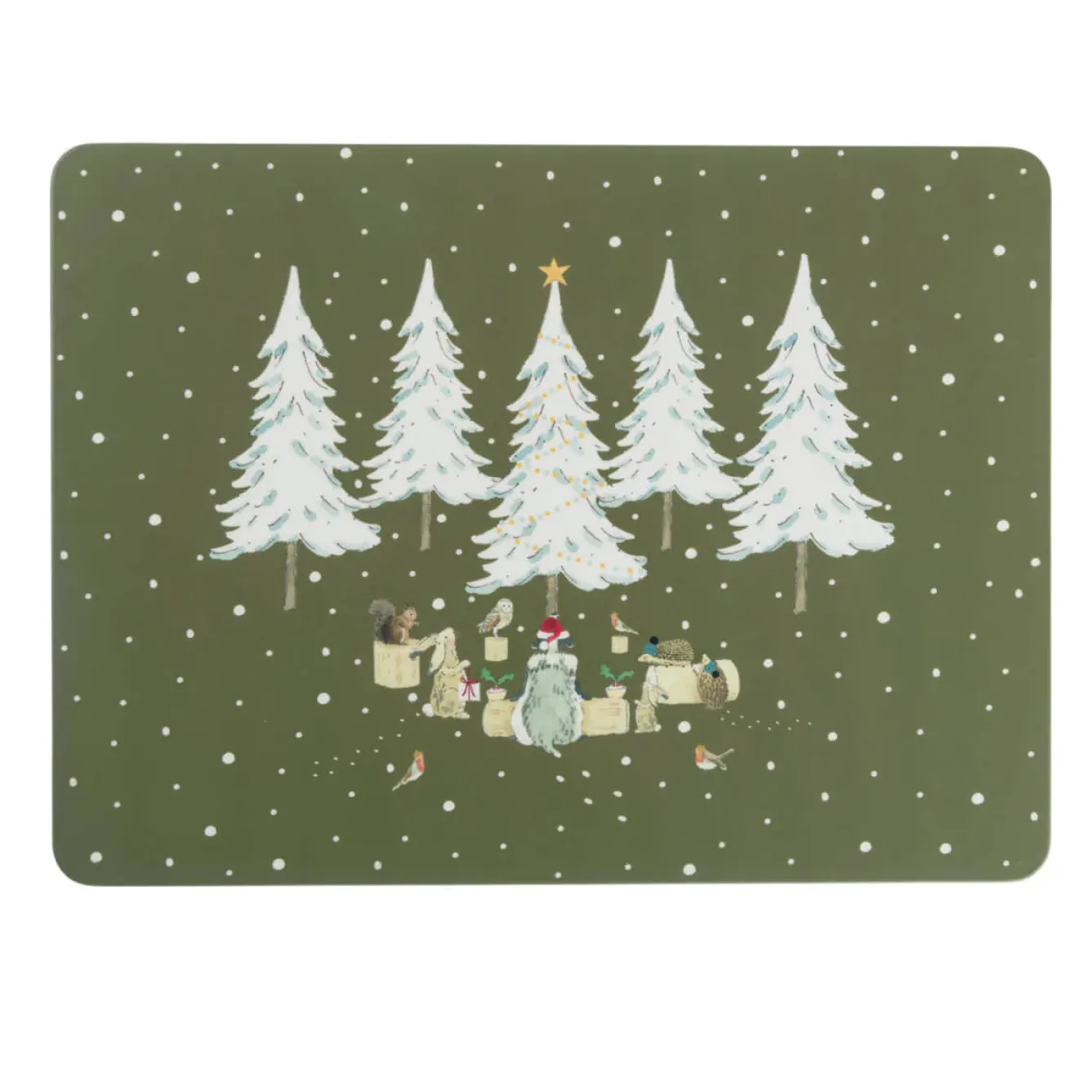 Sophie Allport Festive Forest Placemats- Set of 4- Christmas|Tea