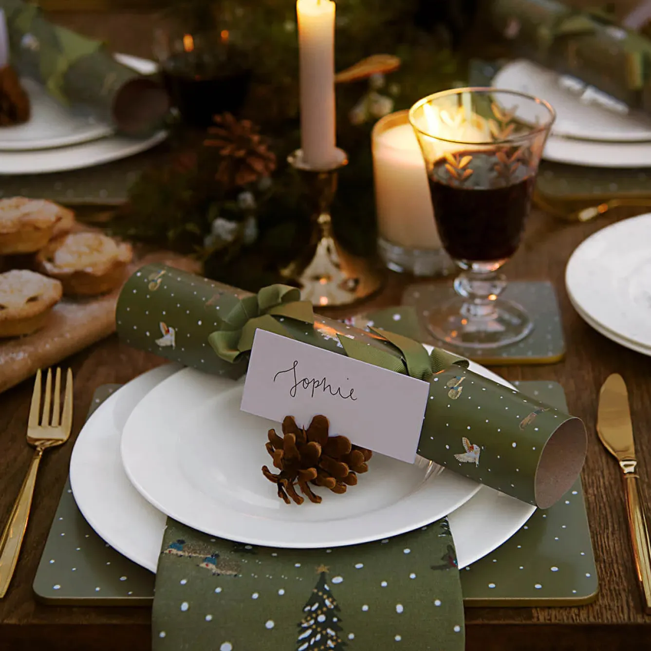 Sophie Allport Festive Forest Placemats- Set of 4- Christmas|Tea