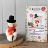 The Crafty Kit Co. Festive Snowman Needle Felting Kit- Christmas|Crafts