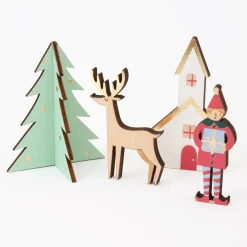 Meri Meri Festive Village Wooden Advent Calendar- Advent