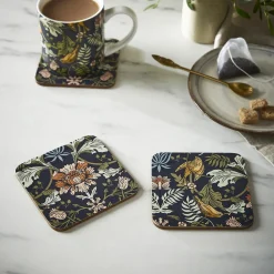 Ulster Weavers Finch & Flower Coasters - Set of 4- Coasters