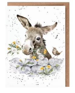 Wrendale Designs 'Fine and Dandy' Donkey Greetings Card- Greeting Cards