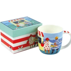 Emma Ball Fish & Chips Bone China Mug (Boxed)- Whimsical|Seaside