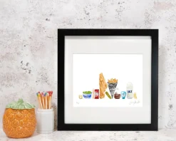 Corinne Alexander Fish & Chips Print by- Father's Day|Art