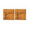 Selbrae Fishing Oak Coasters- Set of 2- Father's Day|Tea