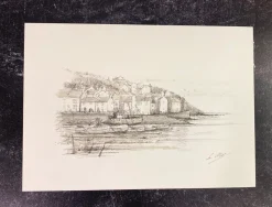Sean Webb Art Fishing Village, North Yorkshire Print- Greeting Cards|Art