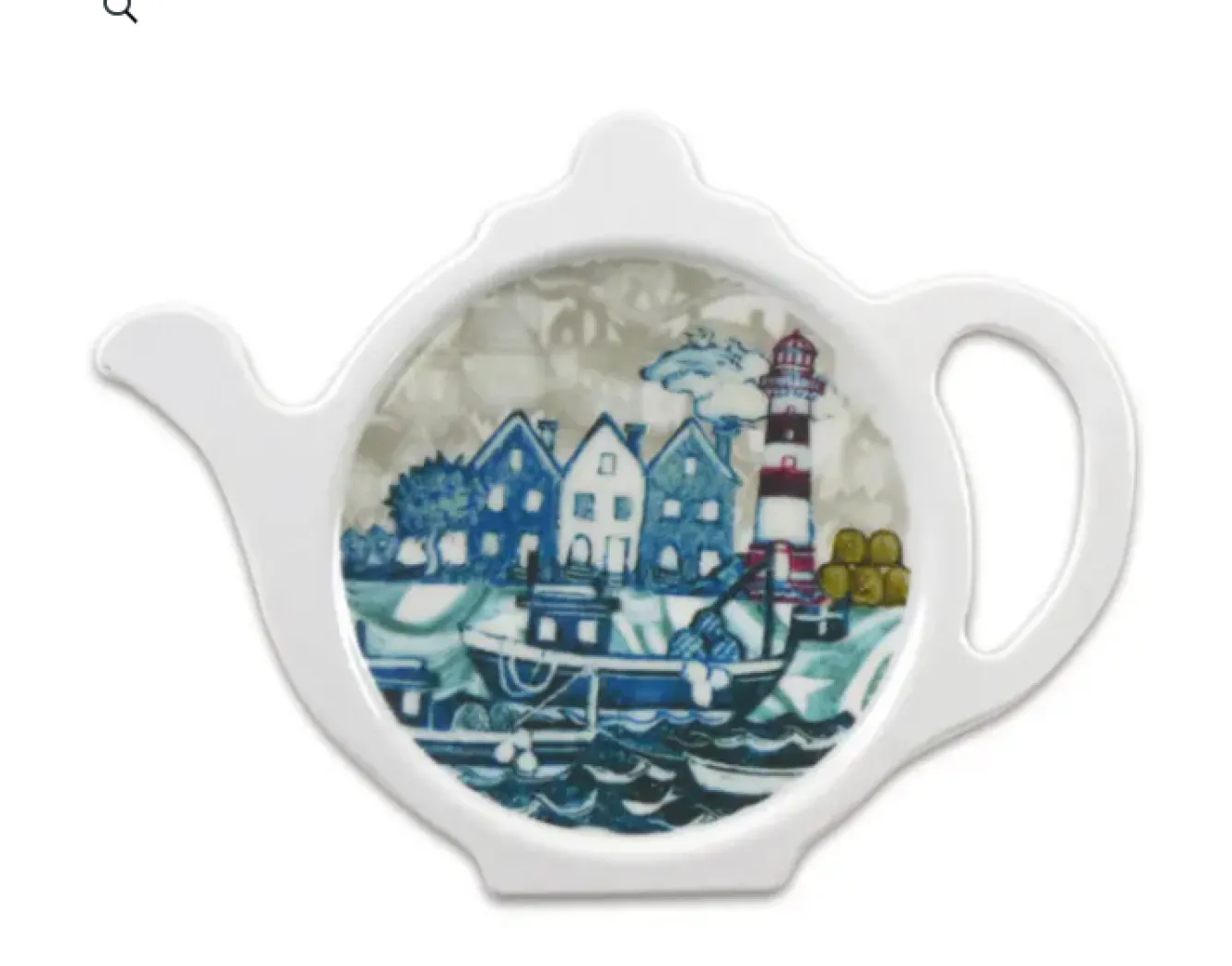 Emma Ball Fishing Village Tea Bag Tidy- Melamine