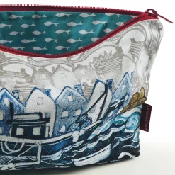 Emma Ball Fishing Village Zipped Pouch- Crafts|Bags