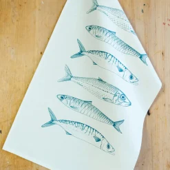 Lottie Day Fish Tea Towel- Tea|Tea Towels