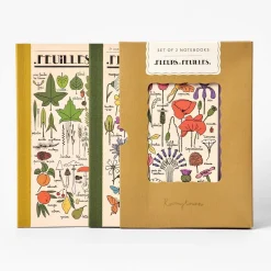 Roomytown Fleur et Feuilles Set of 2 Notebooks- Stationery