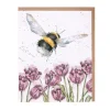 Wrendale Designs 'Flight of the Bumblebee' Greetings Card- Greeting Cards