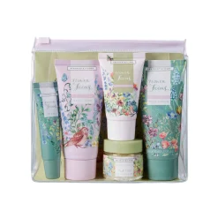 Heathcote & Ivory Flower of Focus Power Through Top to Toe Kit- Soaps & Lotions|Bags