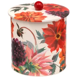 Emma Bridgewater Flowers Dahlias Biscuit Barrel- Storage Caddies|Storage