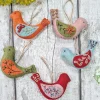 Corinne Lapierre Folk Birds Wool Mix Felt Craft Kit- Crafts|Children