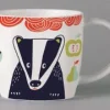 Repeat Repeat Folkland Badger Mug- Animals|Animals