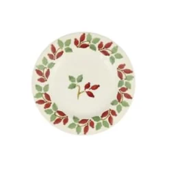 Emma Bridgewater Folk Rosehip 6 1/2 inch plate- Christmas|Plates