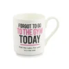 Mclaggan Smith Forgot to go the the Gym Bone China Mug- Whimsical|Sports