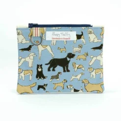 Poppy Treffry Four Legged Friends Flat Zip Purse with Keyring- Storage|Key Chains
