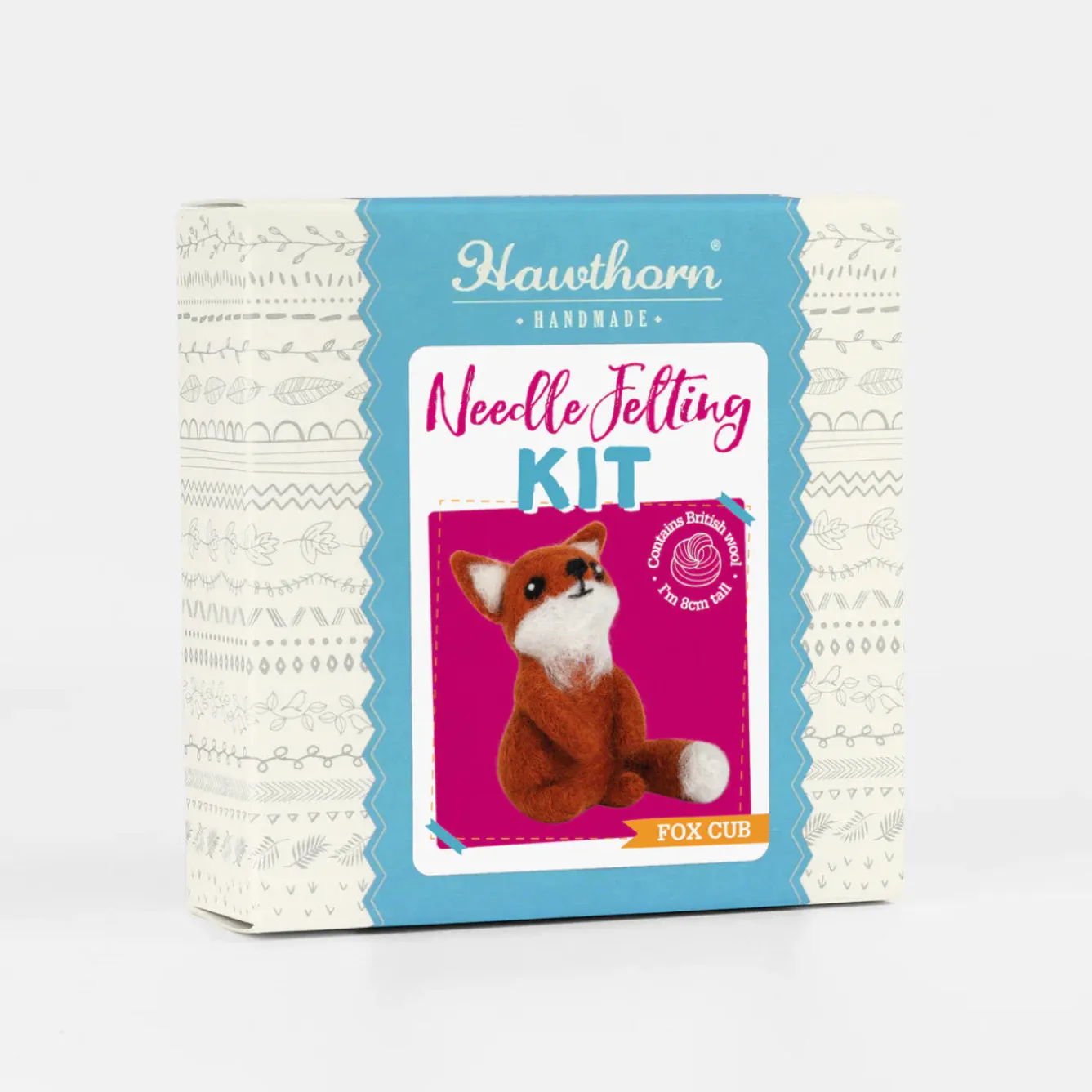 Hawthorn Handmade Fox Cub Mini Needle Felting Kit- Crafts|Children