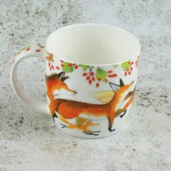 Emma Ball Foxes Bone China Mug (Boxed)- Animals|Animals