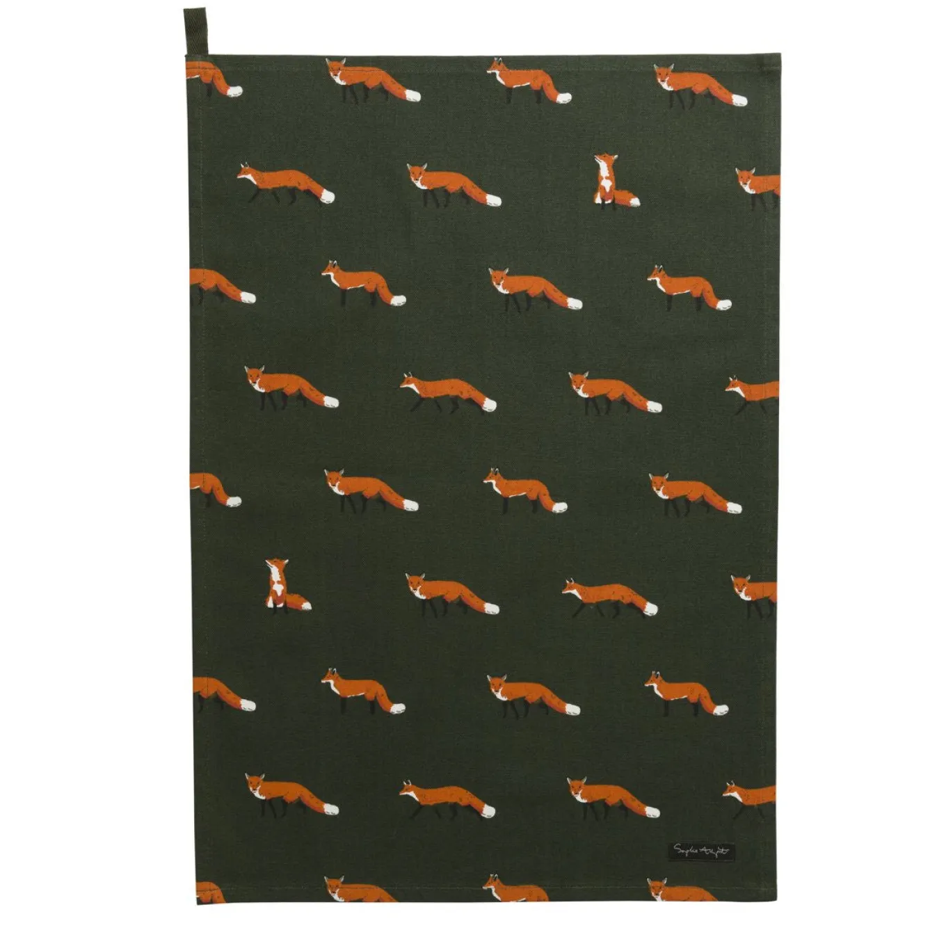 Sophie Allport Foxes Tea Towel- Tea|Tea