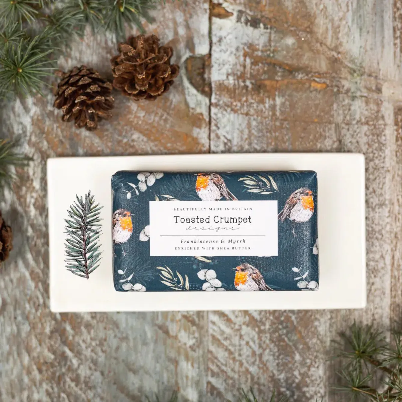Toasted Crumpet Frankincense & Myrrh Soap Bar 190g- Christmas|Soaps & Lotions