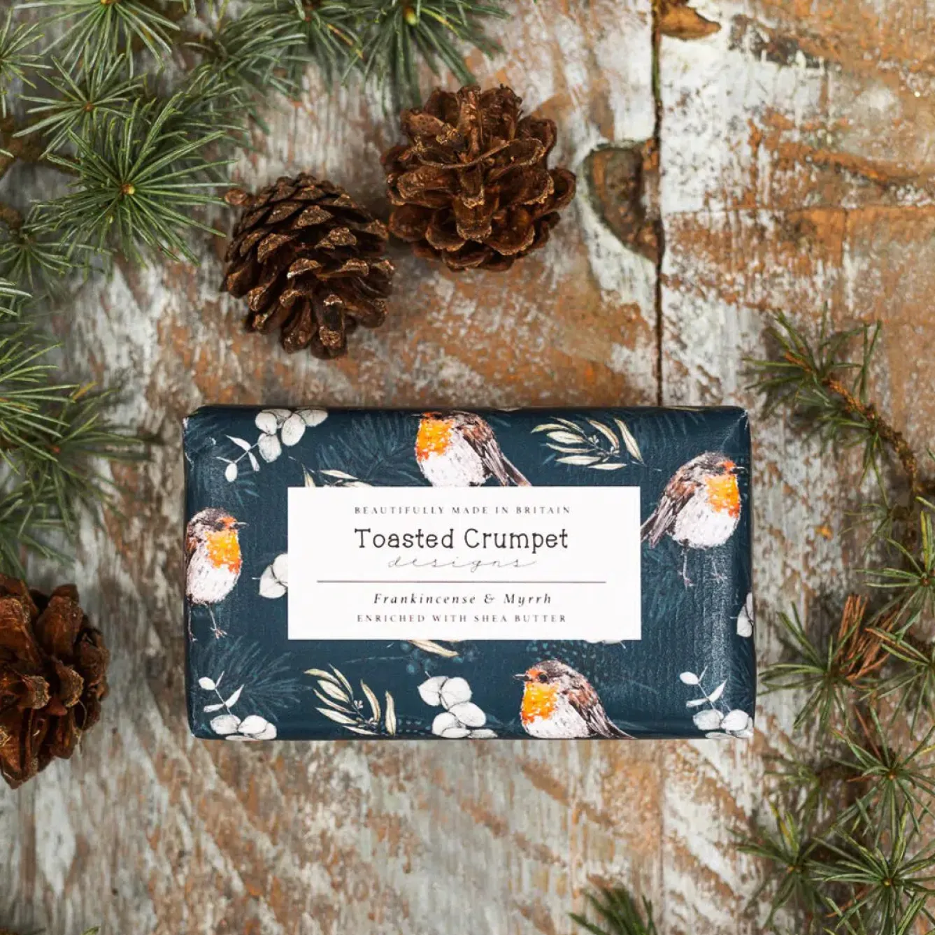 Toasted Crumpet Frankincense & Myrrh Soap Bar 190g- Christmas|Soaps & Lotions