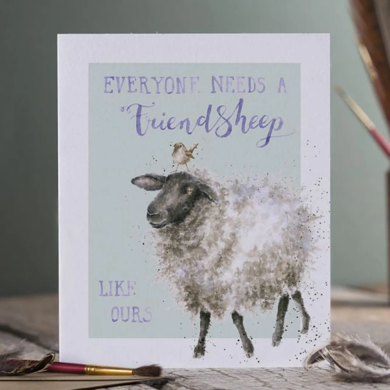Wrendale Designs 'Friendsheep' Sheep Greetings Card- Greeting Cards