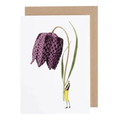 Laura Stoddart Fritillary Blank Greetings Card- Greeting Cards