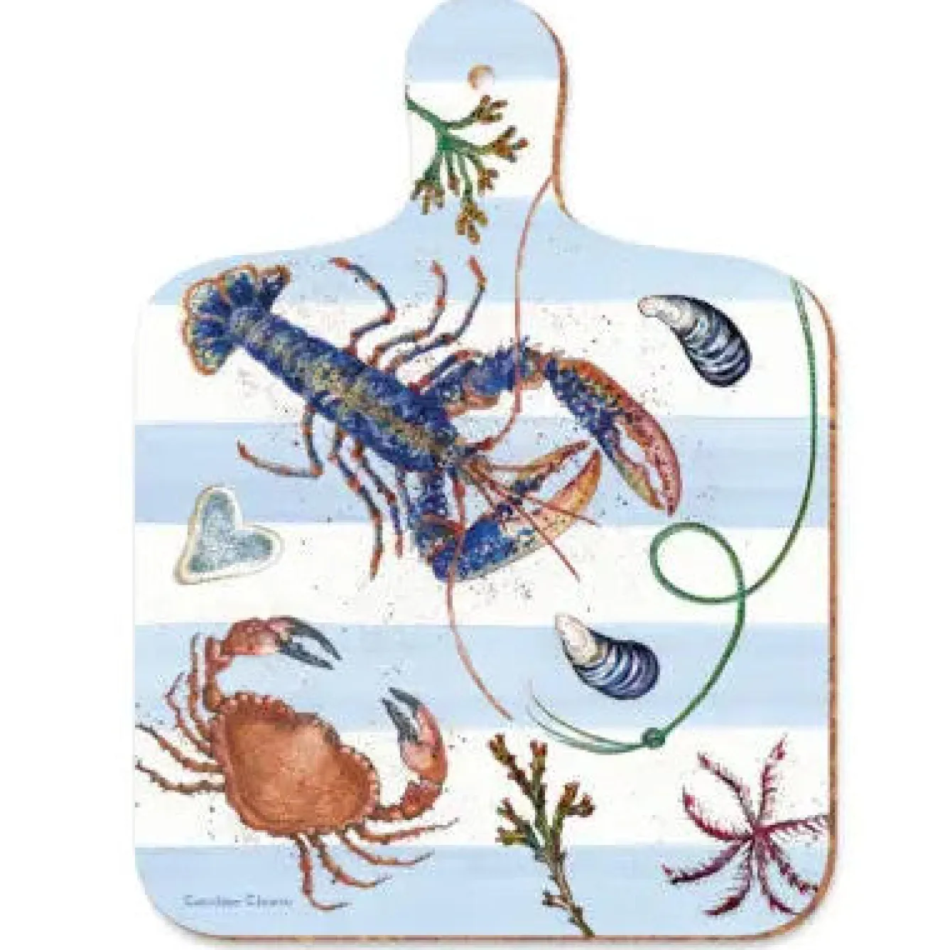 Emma Ball Fruits of the Sea Mini Chopping Board- Kitchenware|Chopping Boards