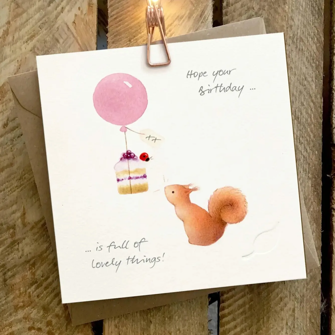 Ginger Betty Full of Lovely Things Birthday Card- Greeting Cards