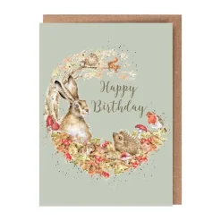 Wrendale Designs 'Fungi Foray' Woodland Birthday Greetings Card- Greeting Cards