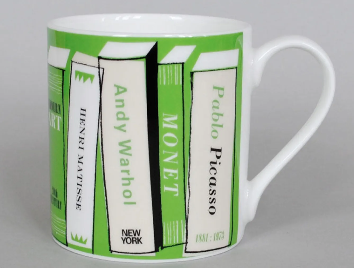 Repeat Repeat Gallery Art Book Mug - Green- Whimsical