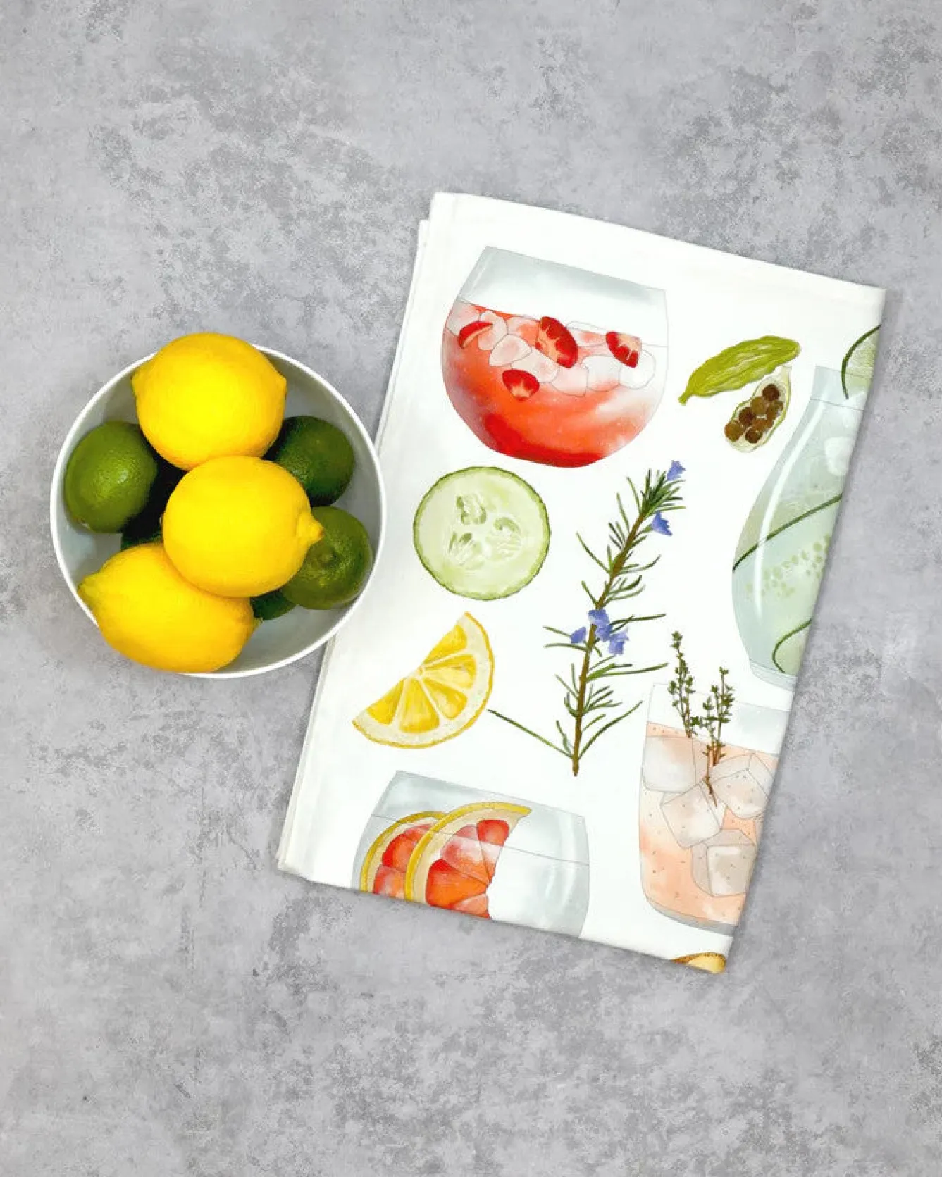 Corinne Alexander 2023 G & T Tea Towel by- Father's Day|Tea