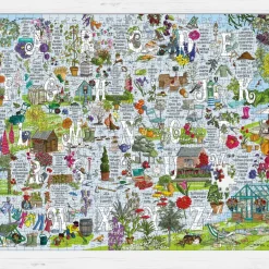 GB Jigsaws Ltd Garden A-Z 1000 Piece Jigsaw Puzzle- Puzzles