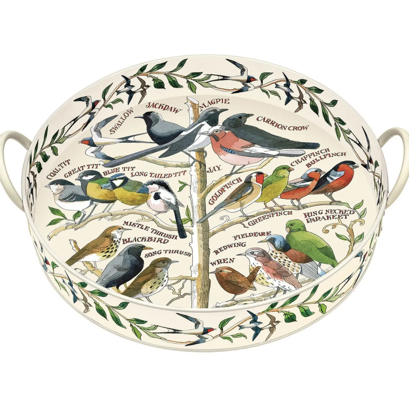 Emma Bridgewater Garden Birds Large Handled Tray- Trays
