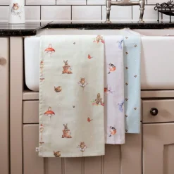 Wrendale Designs 'Garden Friends' Garden Animal Tea Towel- Tea|Tea Towels