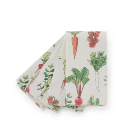 Sophie Allport Garden Vegetables Napkins - Set of 4- Gardening