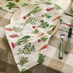 Sophie Allport Garden Vegetables Napkins  - Set of 4- Gardening