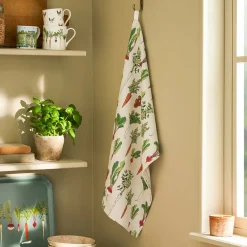 Sophie Allport Garden Vegetable Tea Towel by- Gardening|Tea