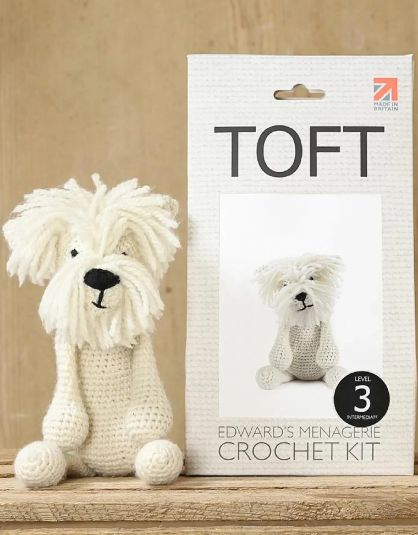 Toft Crafts Geoff the Westie Crochet Kit- Crafts