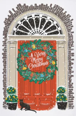 Ulster Weavers Georgian Front Door Recycled Cotton Tea Towel- Christmas|Tea
