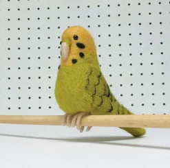 Bergin & Bath Gertrude the Green Budgie Needle Felting Kit- Crafts