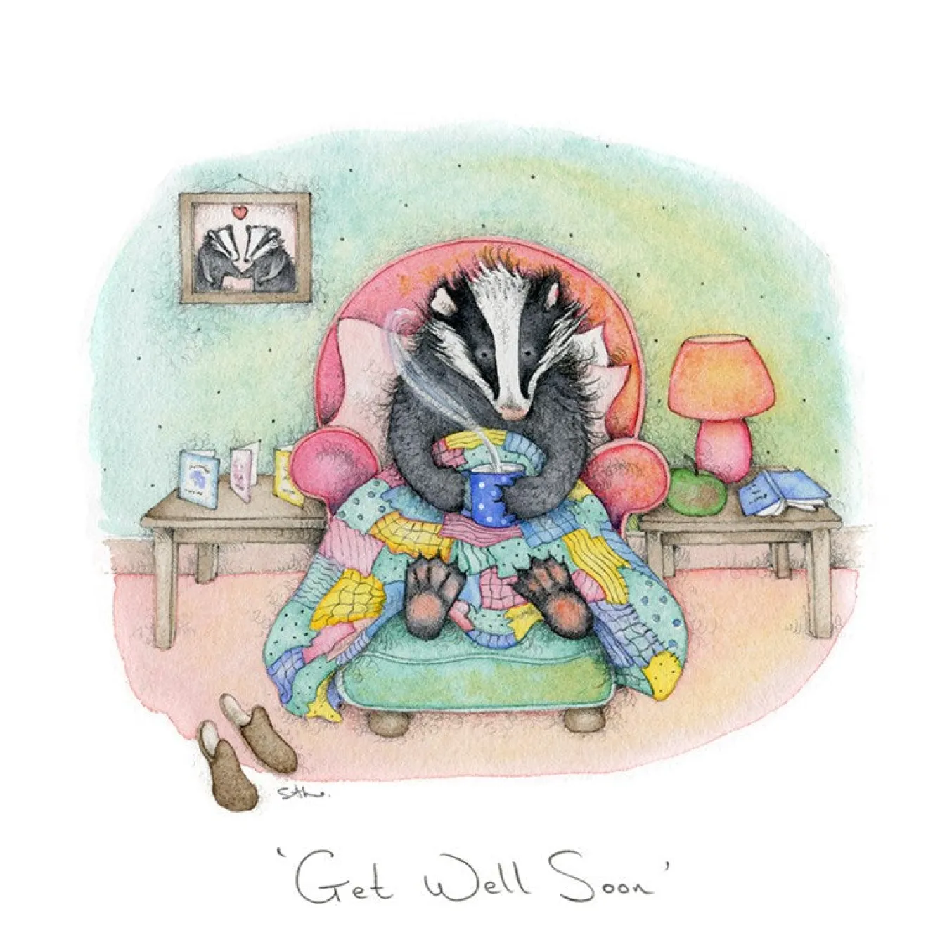 Moongazer Cards Get Well Soon Greeting Card- Greeting Cards