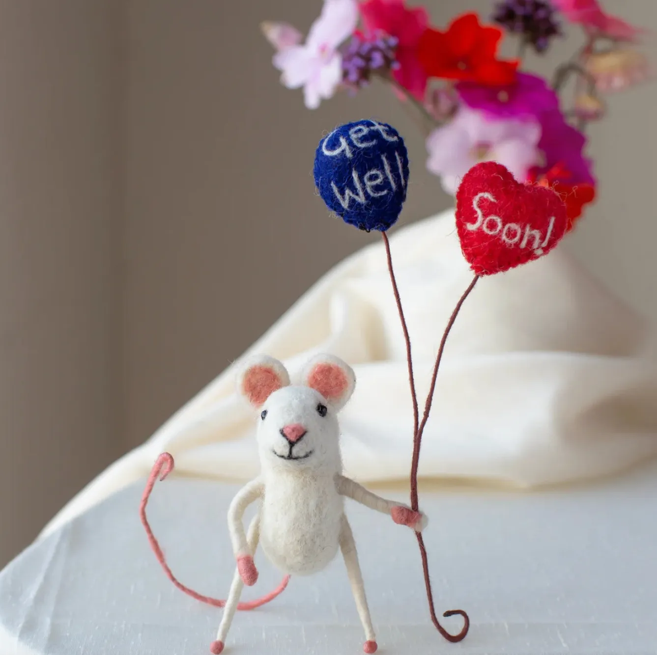Sew Heart Felt Get Well Soon Mouse- Children