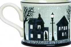 Moorland Pottery Ghost Town Mug by- Halloween