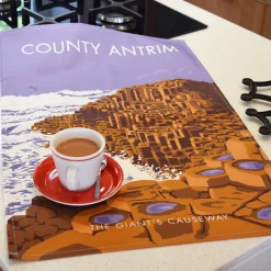 Town Towels Giant's Causeway - County Antrim Tea Towel- Tea|Tea Towels