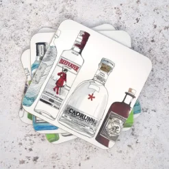 Corinne Alexander Gin Coaster Set by- Father's Day|Coasters